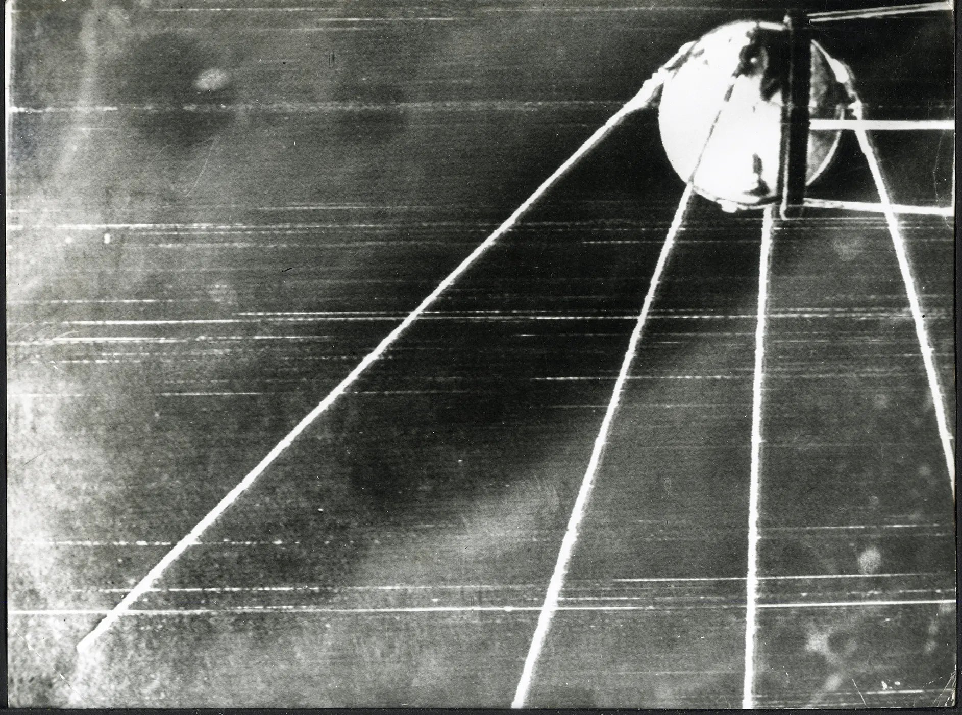 Prima foto del satellite Sputnik 1 1957 Ft 36058 - Stampa 24x18 cm - Farabola Stampa ai sali d'argento