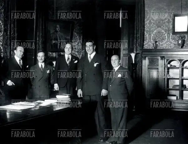 Primo Carnera e Achille Starace, 1933 - Farabola Immagine digitale