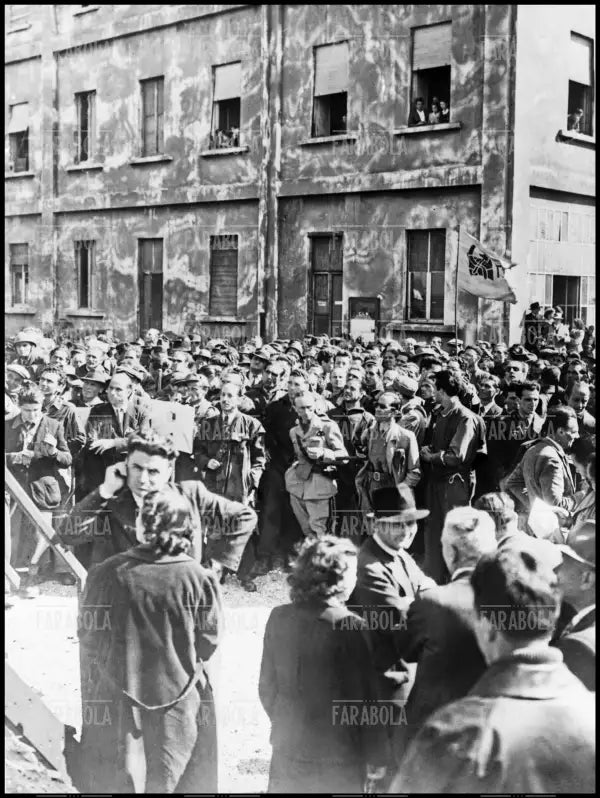 Primo comizio dopo la Liberazione, 1945 - Farabola Immagine digitale