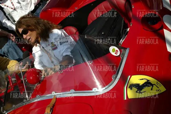 Prisca Taruffi su Ferrari 315 S, Mille Miglia, 2007 - Farabola Immagine digitale