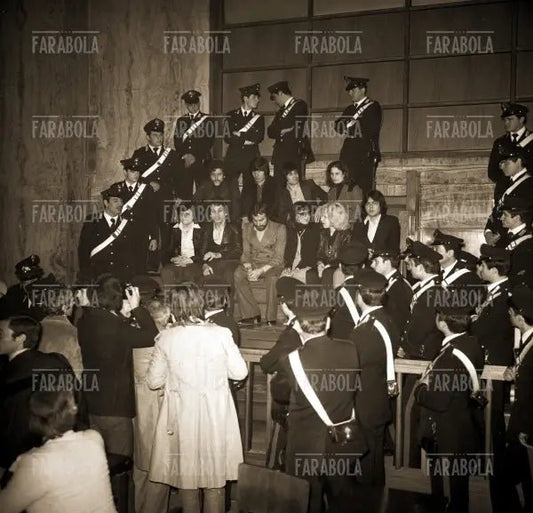 Processo alla Banda Vallanzasca, Tribunale di Milano, 1977 - Farabola Immagine digitale