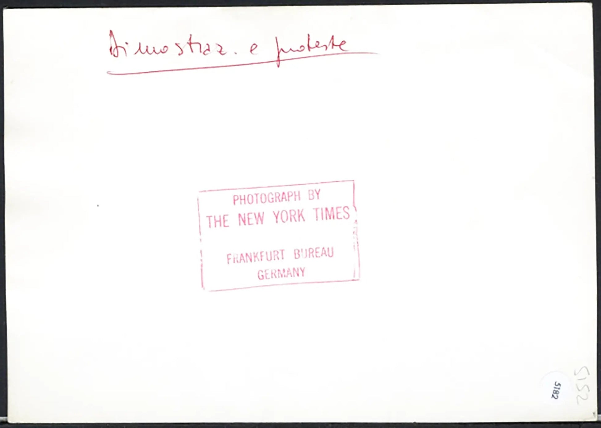 Protesta contro la bomba atomica Germania 1960 Ft 5182 - Stampa 20x15 cm - Farabola Stampa ai sali d'argento