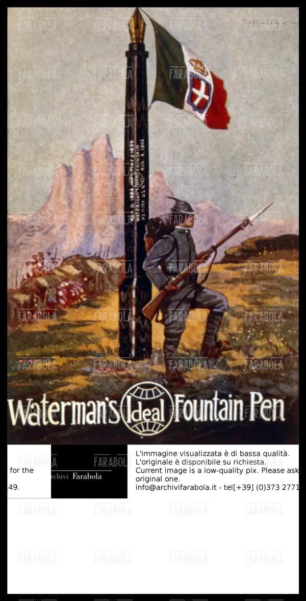 Pubblicità delle penne Waterman, 1914 - Farabola Immagine digitale