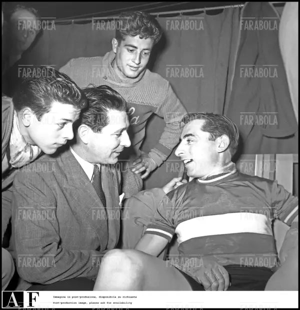 Raffaele Di Paco e Fausto Coppi, Sei Giorni di Parigi, 1952 - Farabola Immagine digitale