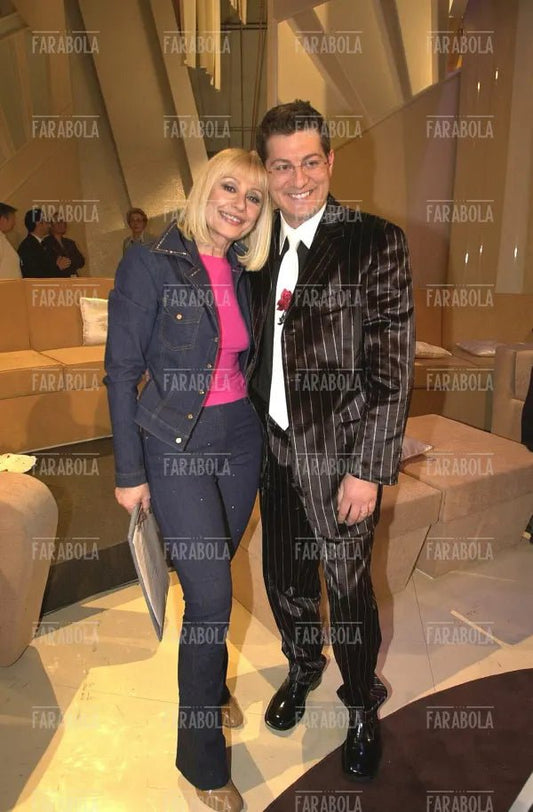 Raffaella Carrà ed Enrico Papi, Sanremo, 2001 - Farabola Immagine digitale
