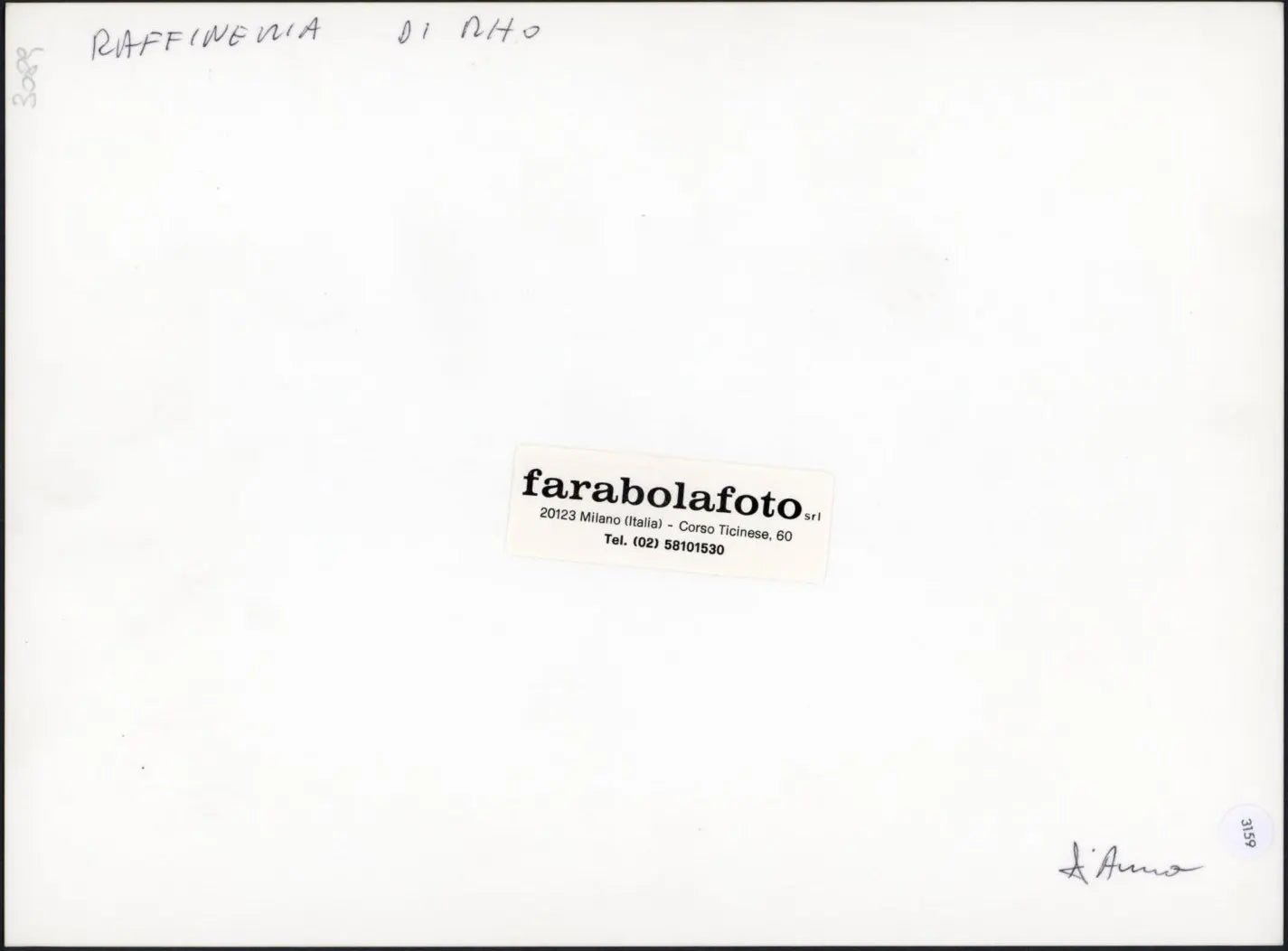 Raffineria di Rho anni 90 Ft 3159 - Stampa 24x18 cm - Farabola Stampa ai sali d'argento