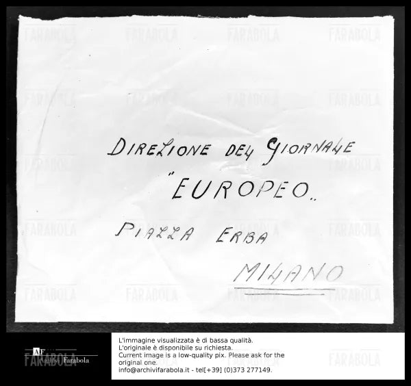 Rapina di via Osoppo, documenti sul caso, Milano, 1959 - Farabola Immagine digitale