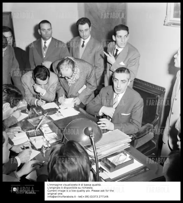 Rapina di via Osoppo, Paolo Zamparelli, capo squadra Mobile, Milano, 1958 - Farabola Immagine digitale
