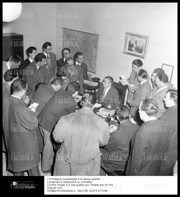 Rapina di via Osoppo, Paolo Zamparelli, capo squadra Mobile, Milano, 1958 - Farabola Immagine digitale