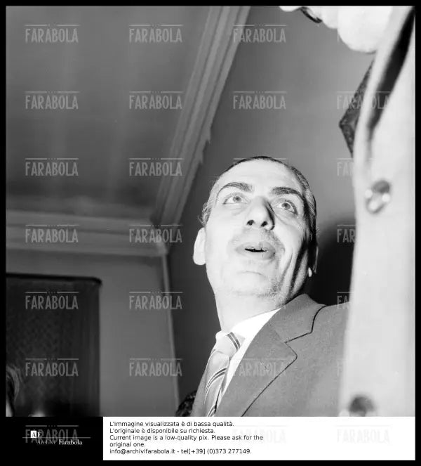 Rapina di via Osoppo, Paolo Zamparelli, capo squadra Mobile, Milano, 1958 - Farabola Immagine digitale