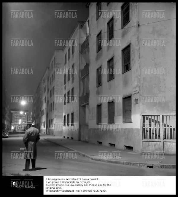 Rapina di via Osoppo, scenette inerenti la rapina, Milano, 1958 - Farabola Immagine digitale