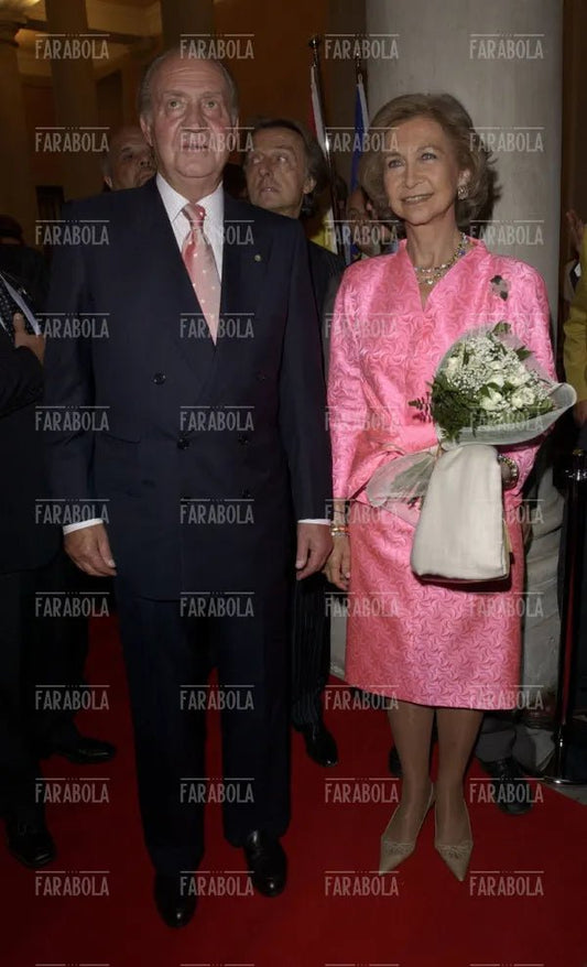 Re Juan Carlos e la regina Sofia, Festival di Venezia, 2004 - Farabola Immagine digitale