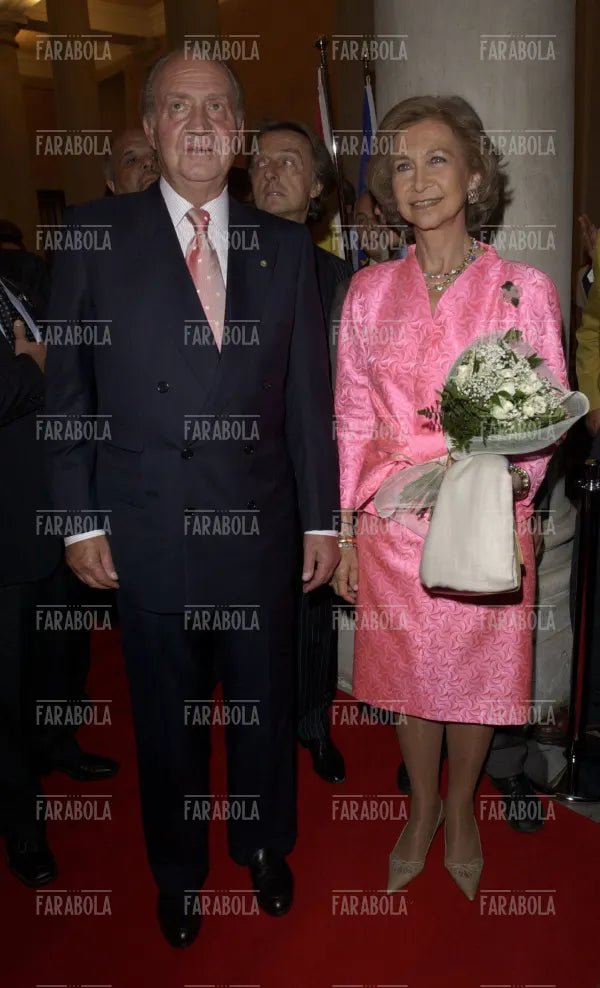 Re Juan Carlos e la regina Sofia, Festival di Venezia, 2004 - Farabola Immagine digitale