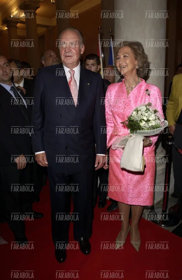 Re Juan Carlos e la regina Sofia, Festival di Venezia, 2004 - Farabola Immagine digitale