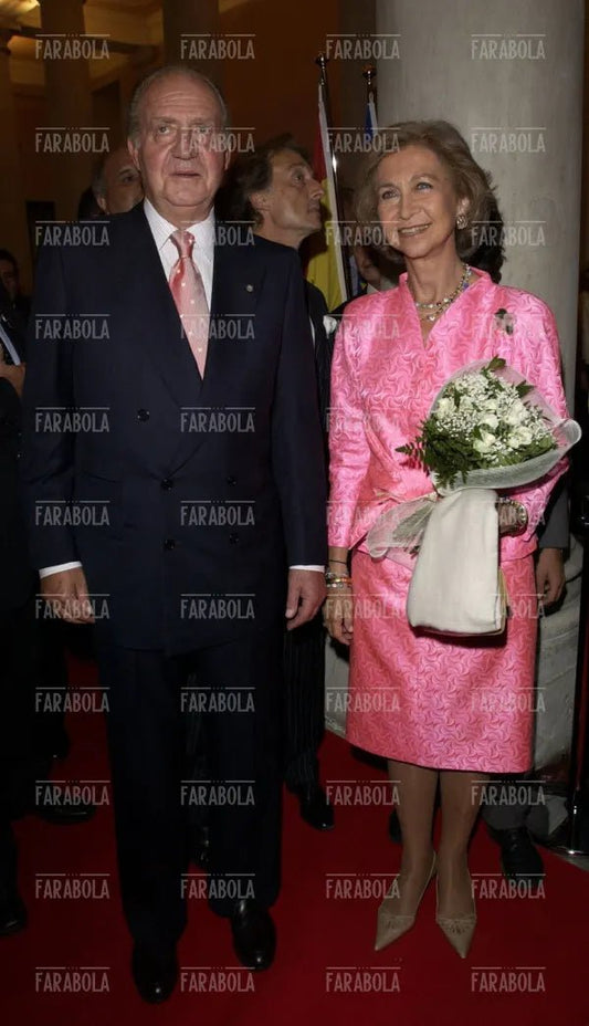 Re Juan Carlos e la regina Sofia, Festival di Venezia, 2004 - Farabola Immagine digitale