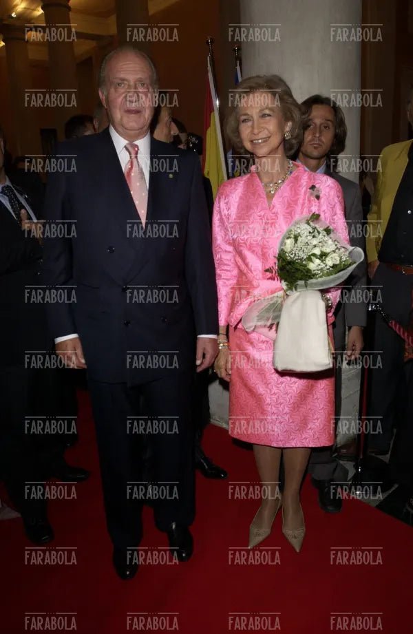 Re Juan Carlos e la regina Sofia, Festival di Venezia, 2004 - Farabola Immagine digitale