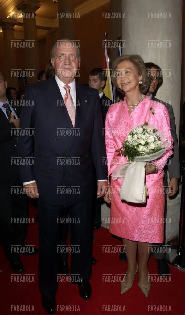 Re Juan Carlos e la regina Sofia, Festival di Venezia, 2004 - Farabola Immagine digitale