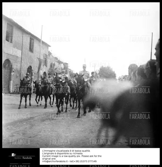 Re Vittorio Emanuele III all'Adunato del Nastro Azzurro, 1933 - Farabola Immagine digitale