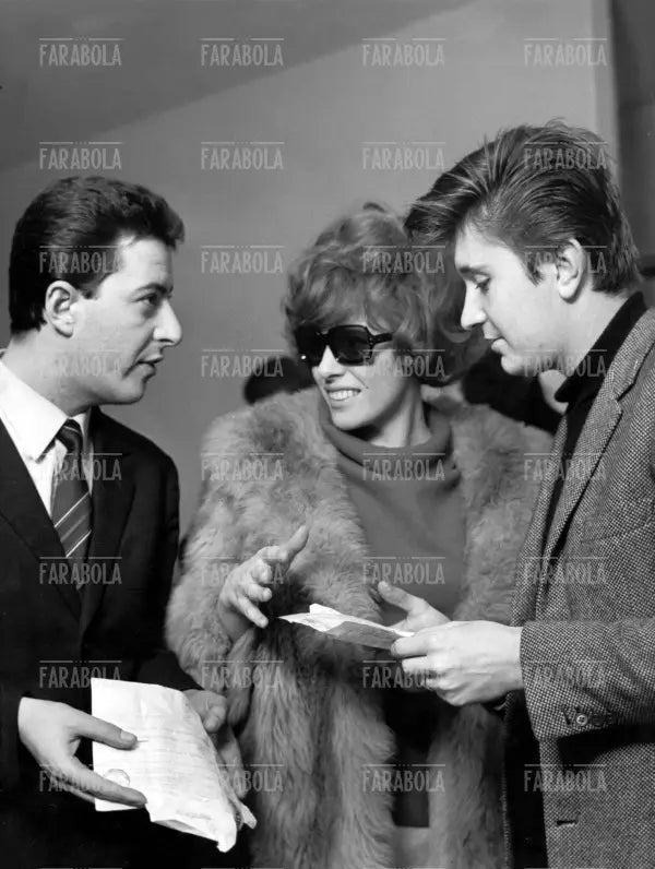 Remo Germani, Ornella Vanoni e Bobby Solo, Festival di Sanremo, 1966 - Farabola Immagine digitale