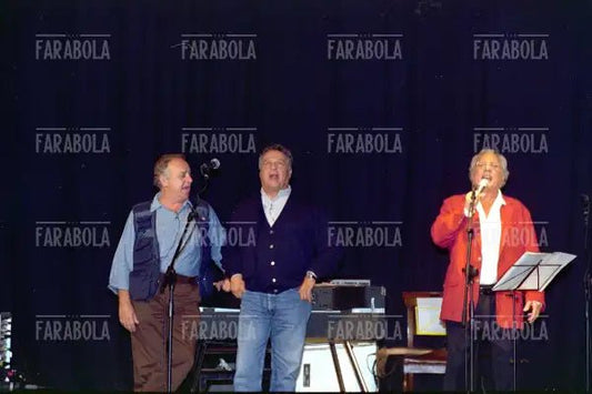 Renato Pozzetto, Enzo Jannacci e Cochi Ponzoni, Milano, 2001 - Farabola Immagine digitale