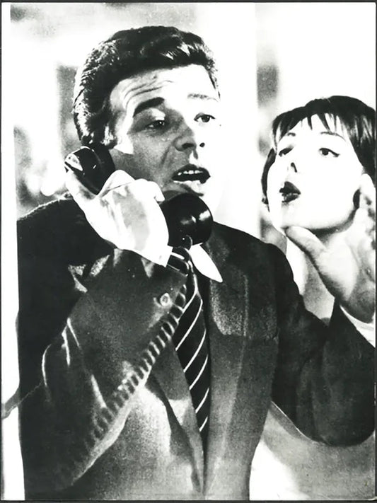 Renato Salvatori e Franca Gandolfi 1958 Ft 37306 - Stampa 24x18 cm - Farabola Stampa ai sali d'argento