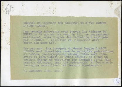 Restauro Tempio Abou Simbel 1964 Ft 4429 - Stampa 18x13 cm - Farabola breadcrumbs : fotografie - vintage; foto - vintage - scienza - tecnologia