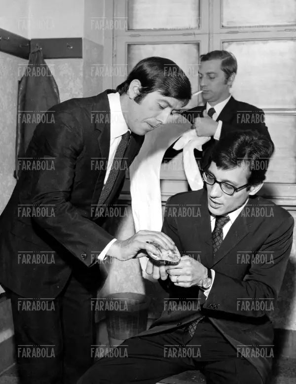Ric, Enzo Jannacci e Gian, Teatro Smeraldo, Milano, 1968 - Farabola Immagine digitale