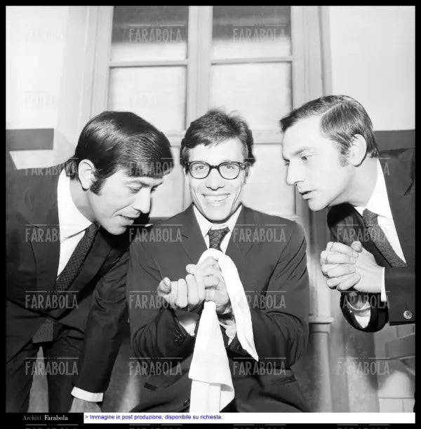 Ric, Enzo Jannacci e Gian, Teatro Smeraldo, Milano, 1968 - Farabola Immagine digitale