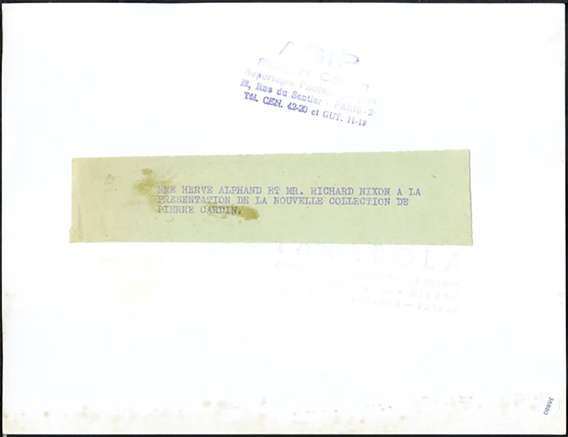 Richard Nixon da Pierre Cardin 1966 Ft 36880 - Stampa 24x18 cm - Farabola Stampa ai sali d'argento