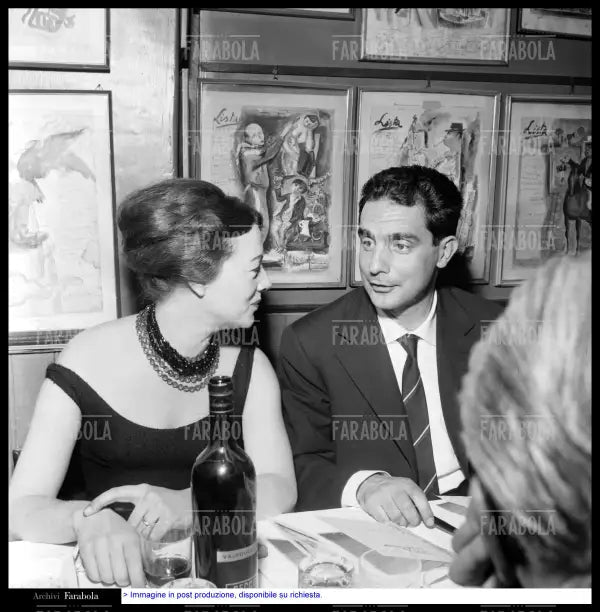 Riette Osborne e Italo Calvino, Premio Bagutta, 1959 - Farabola Immagine digitale
