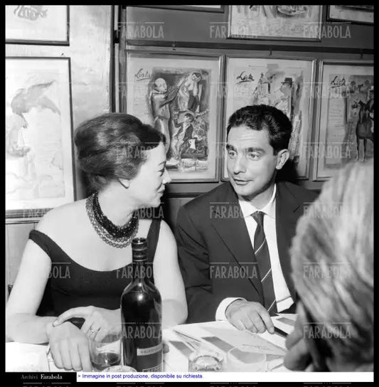 Riette Osborne e Italo Calvino, Premio Bagutta, 1959 - Farabola Immagine digitale