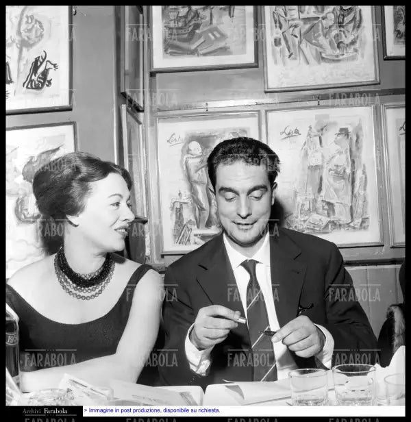 Riette Osborne e Italo Calvino, Premio Bagutta, 1959 - Farabola Immagine digitale