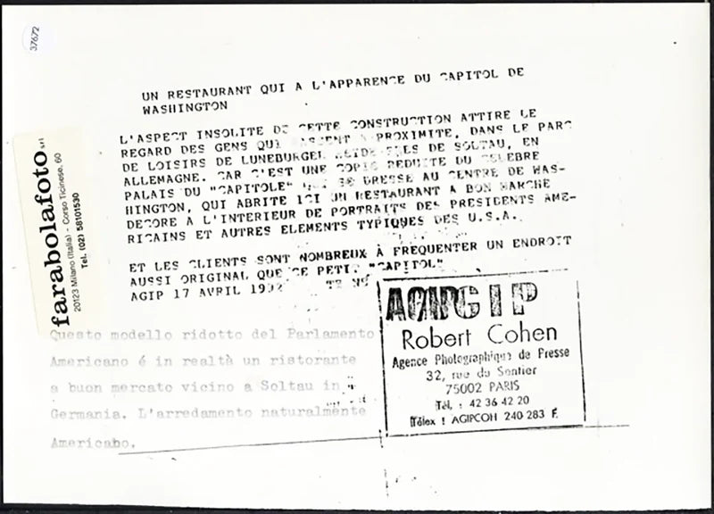 Ristorante a forma di Parlamento 1992 Ft 37672 - Stampa 20x15 cm - Farabola Stampa ai sali d'argento