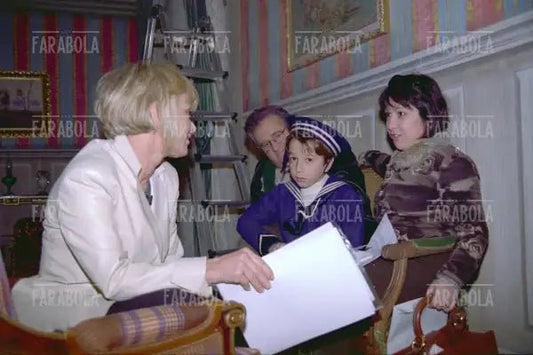Rita Pavone, Teddy Reno e Duccio Cecchi durante le riprese del musical Giaburrasca, 2001 - Farabola Immagine digitale