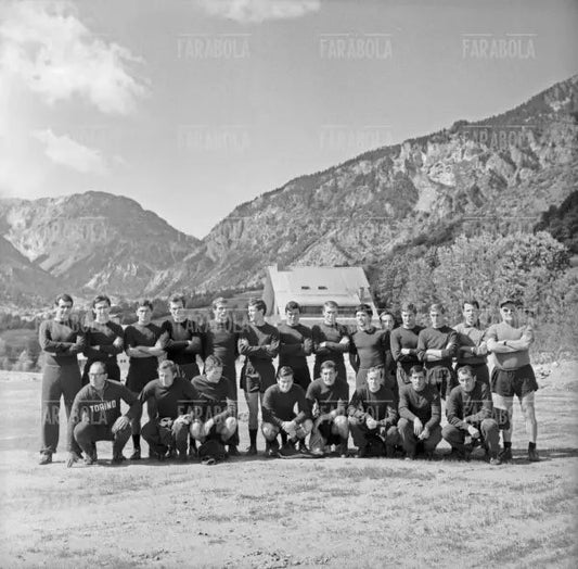Ritiro e allenamento del Torino, Bardonecchia, 1965 - Farabola Immagine digitale