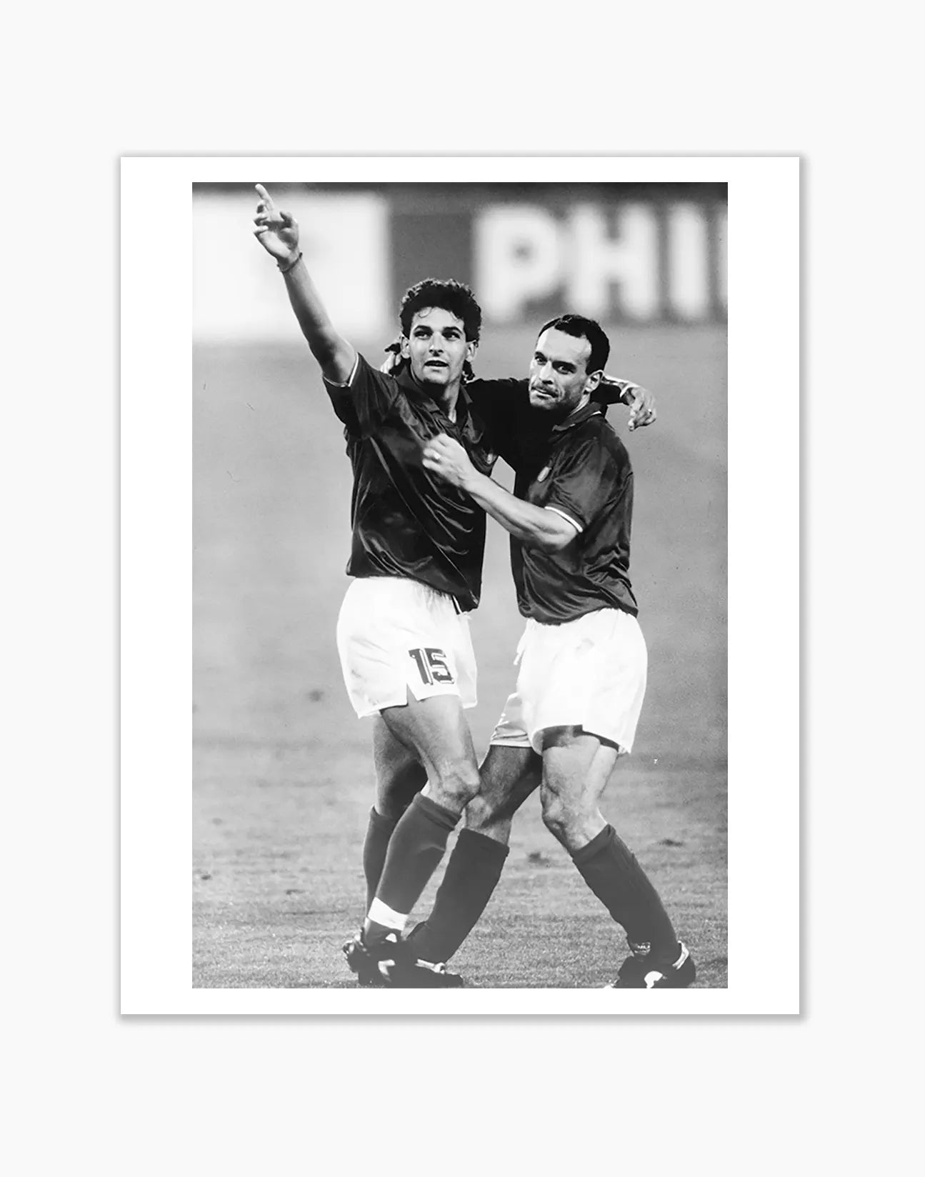 Roberto Baggio e Totò Schillaci, Mondiali 1990 - Farabola Fotografia