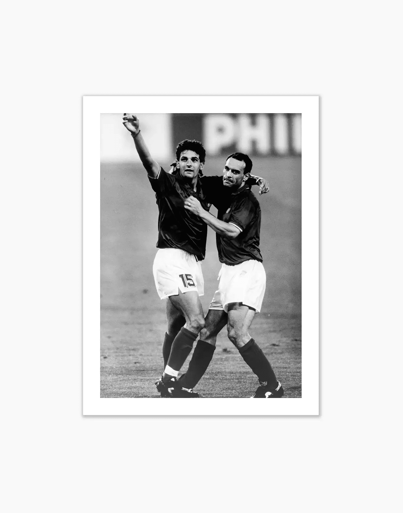 Roberto Baggio e Totò Schillaci, Mondiali 1990 - Farabola WhiteWall App Product