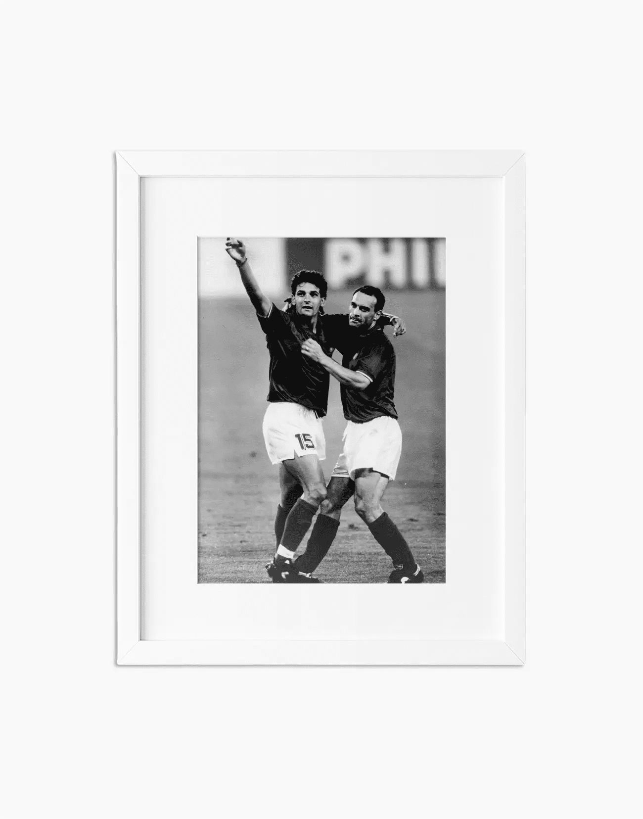 Roberto Baggio e Totò Schillaci, Mondiali 1990 - Farabola WhiteWall App Product