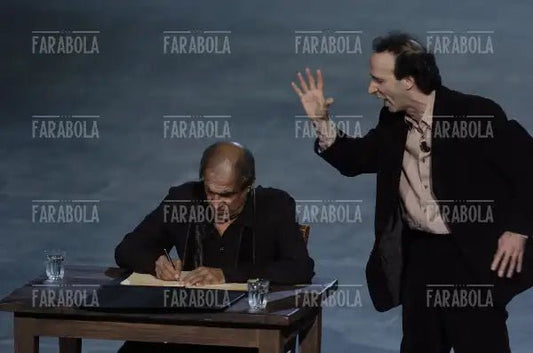 Roberto Benigni e Adriano Celentano, RockPolitik, 2005 - Farabola Immagine digitale
