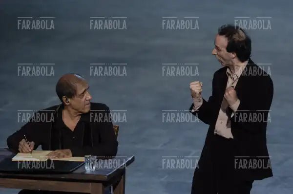 Roberto Benigni e Adriano Celentano, RockPolitik, 2005 - Farabola Immagine digitale