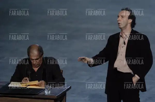 Roberto Benigni e Adriano Celentano, RockPolitik, 2005 - Farabola Immagine digitale
