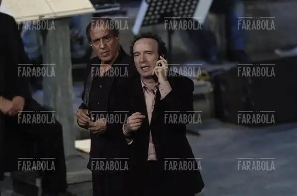 Roberto Benigni e Adriano Celentano, RockPolitik, 2005 - Farabola Immagine digitale