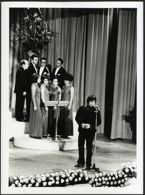 Roberto Carlos Sanremo 1968 Ft 35609 - Stampa 24x18 cm - Farabola Stampa ai sali d'argento (anni 90)