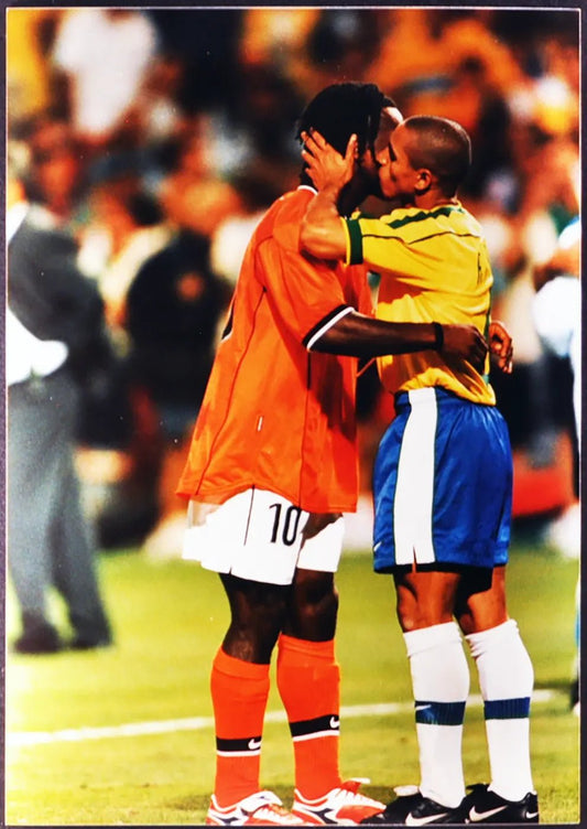 Roberto Carlos Seedorf Mondiali Francia 98 Ft 2940 - Stampa 20x15 cm - Farabola Stampa ai sali d'argento