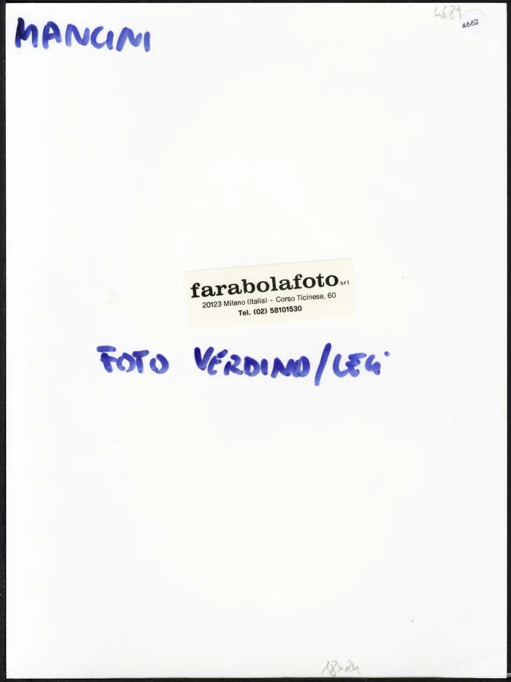 Roberto Mancini Sampdoria anni 80 Ft 4662 - Stampa 24x18 cm - Farabola Stampa ai sali d'argento