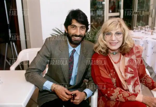 Roberto Russo e Monica Vitti, Festival di Cannes, 1990 - Farabola Immagine digitale