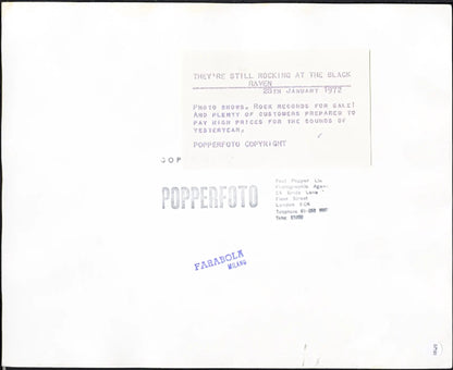 Rock and roll al Black Raven 1972 Ft 37191 - Stampa 20x25 cm - Farabola Stampa ai sali d'argento