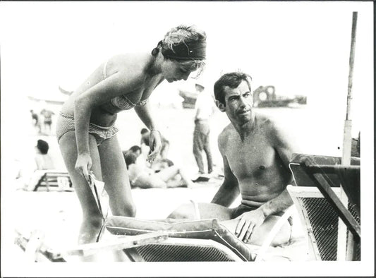 Roger Vadim a Saint Tropez 1959 Ft 37411 - Stampa 24x18 cm - Farabola Stampa ai sali d'argento