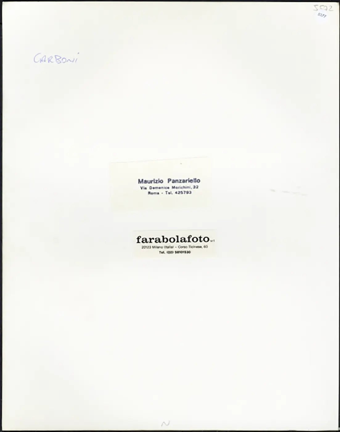 Roma Carboni anni 90 Ft 5377 - Stampa 24x30 cm - Farabola Stampa ai sali d'argento
