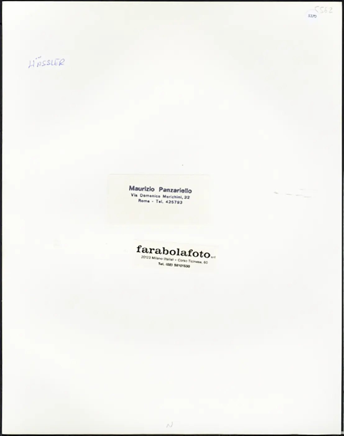 Roma Hassler anni 90 Ft 5370 - Stampa 24x30 cm - Farabola Stampa ai sali d'argento